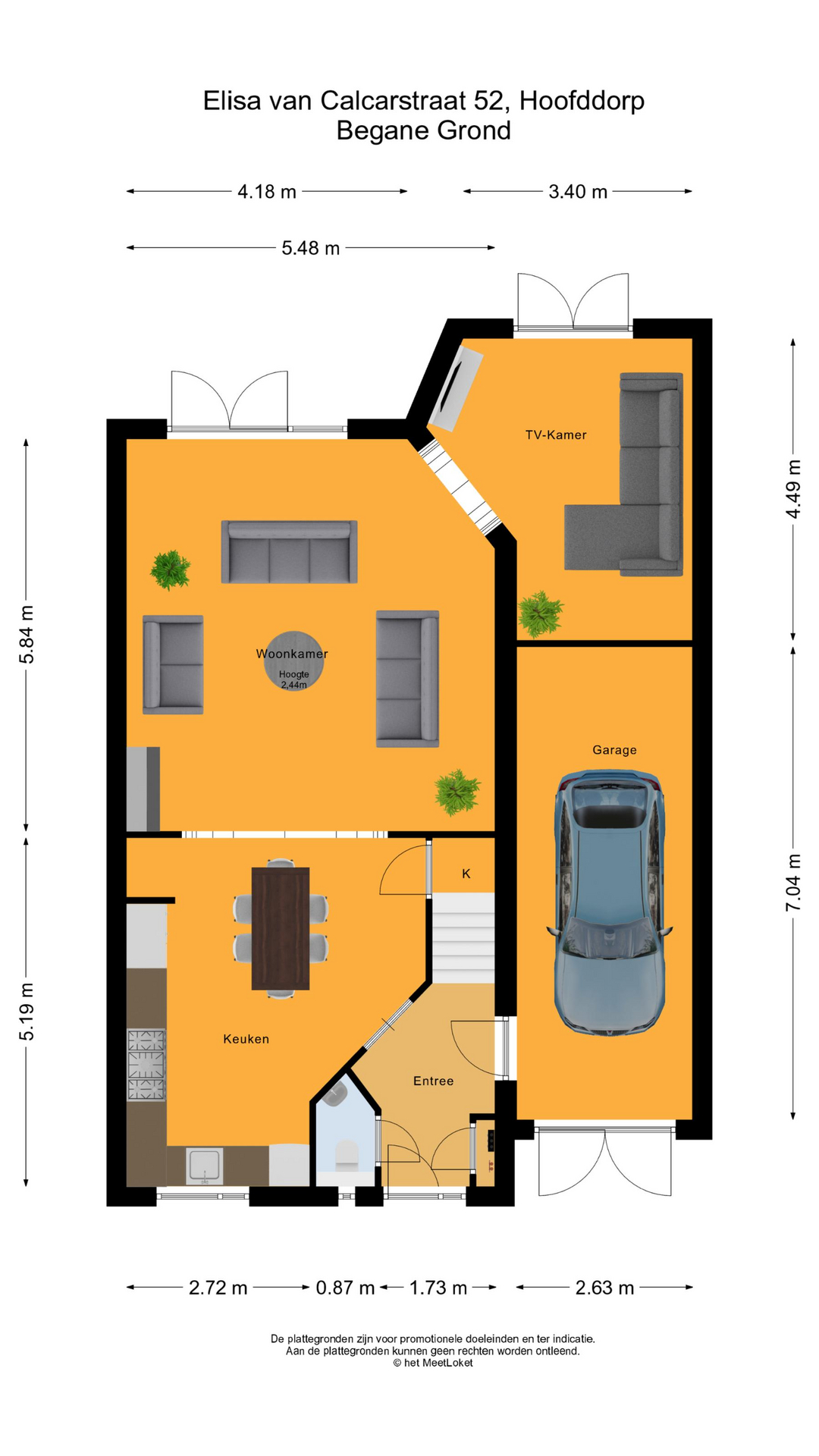 Elisa van Calcarstraat 52 , 2135 LS Hoofddorp map