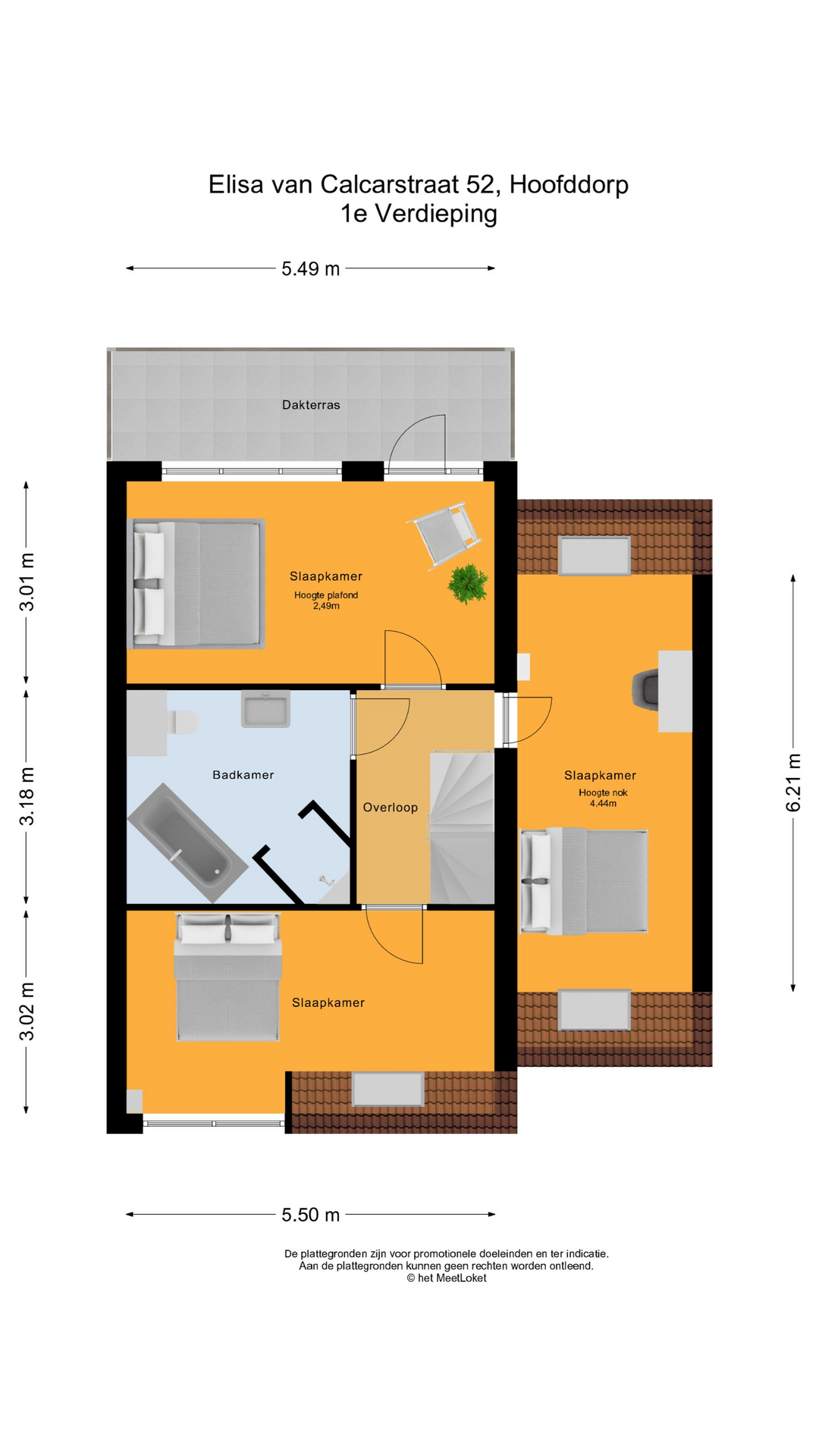 Elisa van Calcarstraat 52 , 2135 LS Hoofddorp map